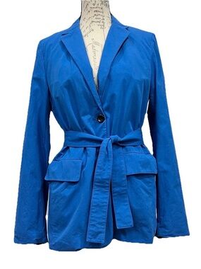 Proenza Schouler White Label Technical Suiting Blazer Size 4 Medium Cotton Linen